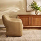 ANDERS TOP GRAIN COW LEATHER ARMCHAIR CAPPUCINO CREAM - MyChocolateWood