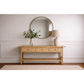 JOELLE 3-DRAWER CONSOLE TABLE/HALL TABLE DISTRESSED RUSTIC NATURAL - MyChocolateWood