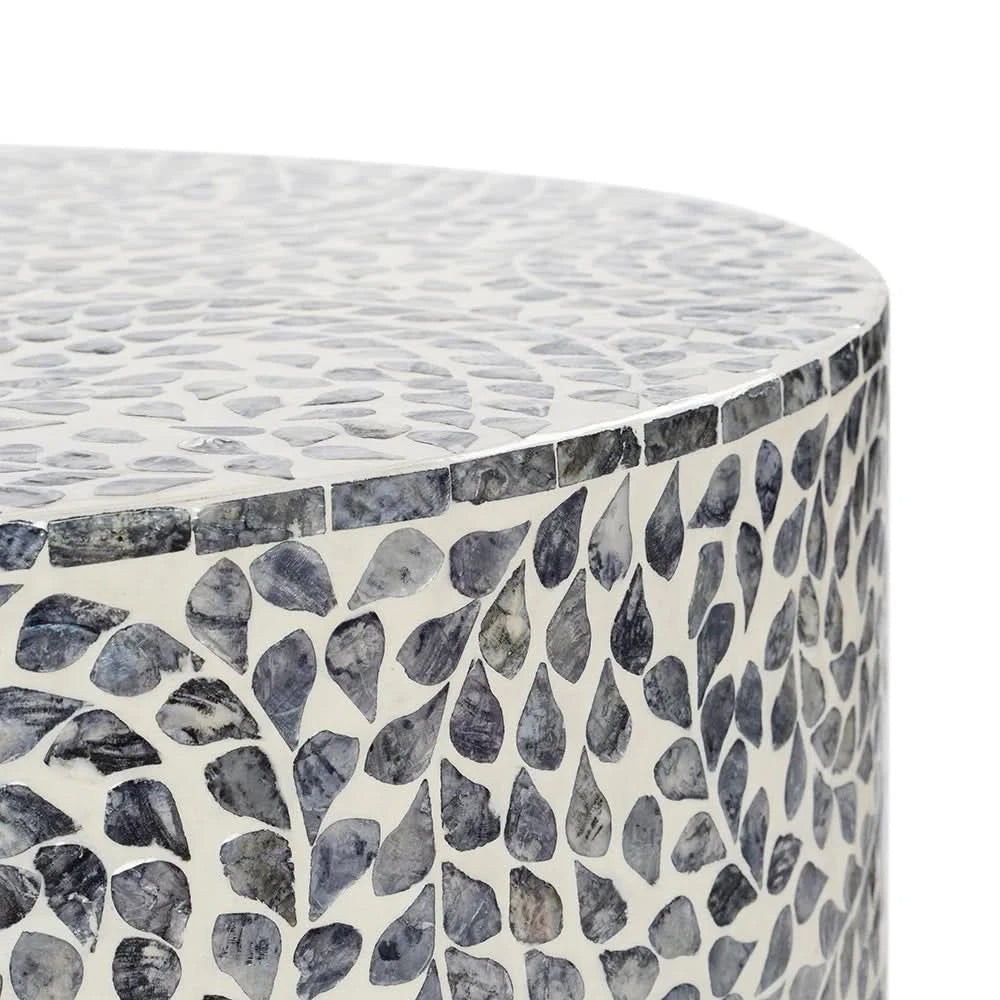 GAYNOR  FLORAL MOTHER OF PEARL COFFEE TABLE - MyChocolateWood