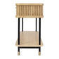 PEMBROKE OAK 2-DRAWER CONSOLE TABLE/HALL TABLE NATURAL - MyChocolateWood