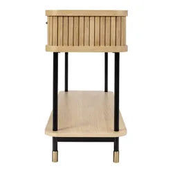 PEMBROKE OAK 2-DRAWER CONSOLE TABLE/HALL TABLE NATURAL - MyChocolateWood