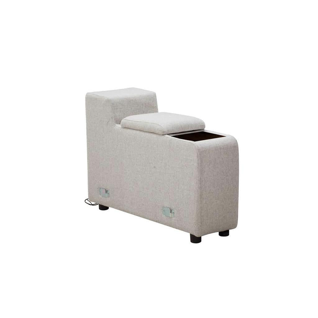 GALLERIA 4-SEATER HOME THEATRE SOFA - 4 ELECTRIC RECLINERS LIGHT GREY - MyChocolateWood