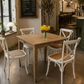 TARA 4-SEATER SQUARE DINING TABLE IN SOLID OAK WITH A NATURAL FINISH 90CM - MyChocolateWood