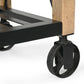 MEDGAR  RECYCLED BUTLERS TROLLEY ON WHEELS - MyChocolateWood