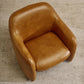 ANDERS TOP GRAIN COW LEATHER ARMCHAIR LIGHT BROWN - MyChocolateWood