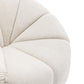 MADELEY CHENILLE SWIVEL OCCASIONAL CHAIR ARMCHAIR CREAM - MyChocolateWood