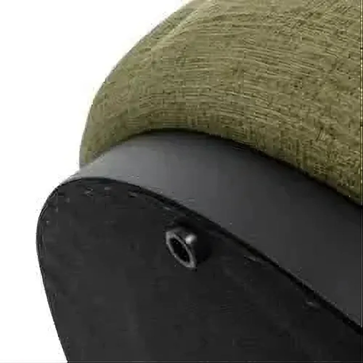 Madeley 2.5-Seater Chenille Sofa in Olive - Chocolate Wood