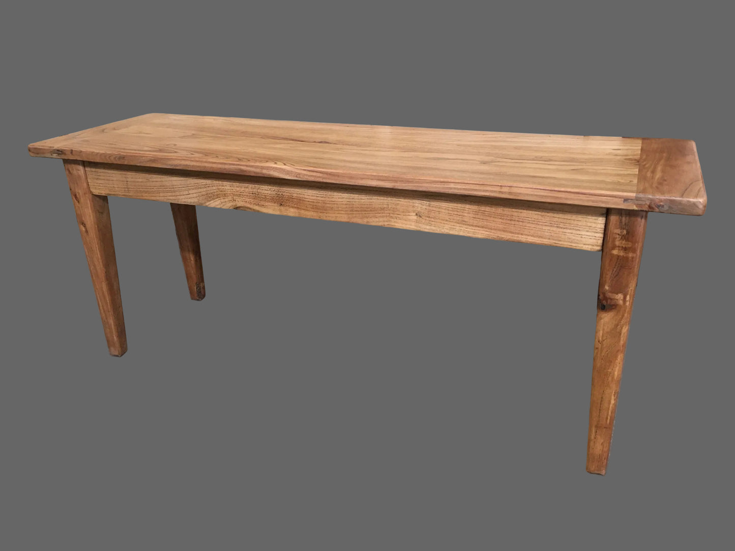 LINDI RUSTIC COUNTRY BENCH RECYCLED ELM WOOD 113CM - MyChocolateWood