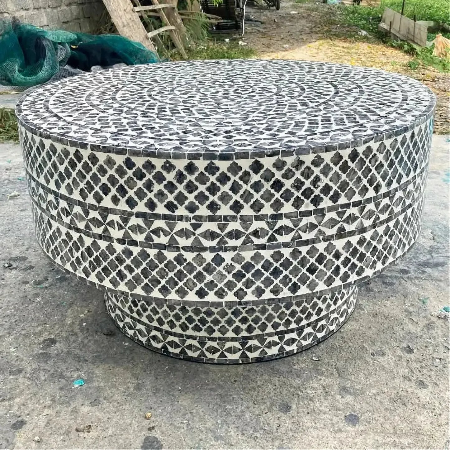 LILITH MOTHER OF PEARL HAND MADE COFFEE TABLE
