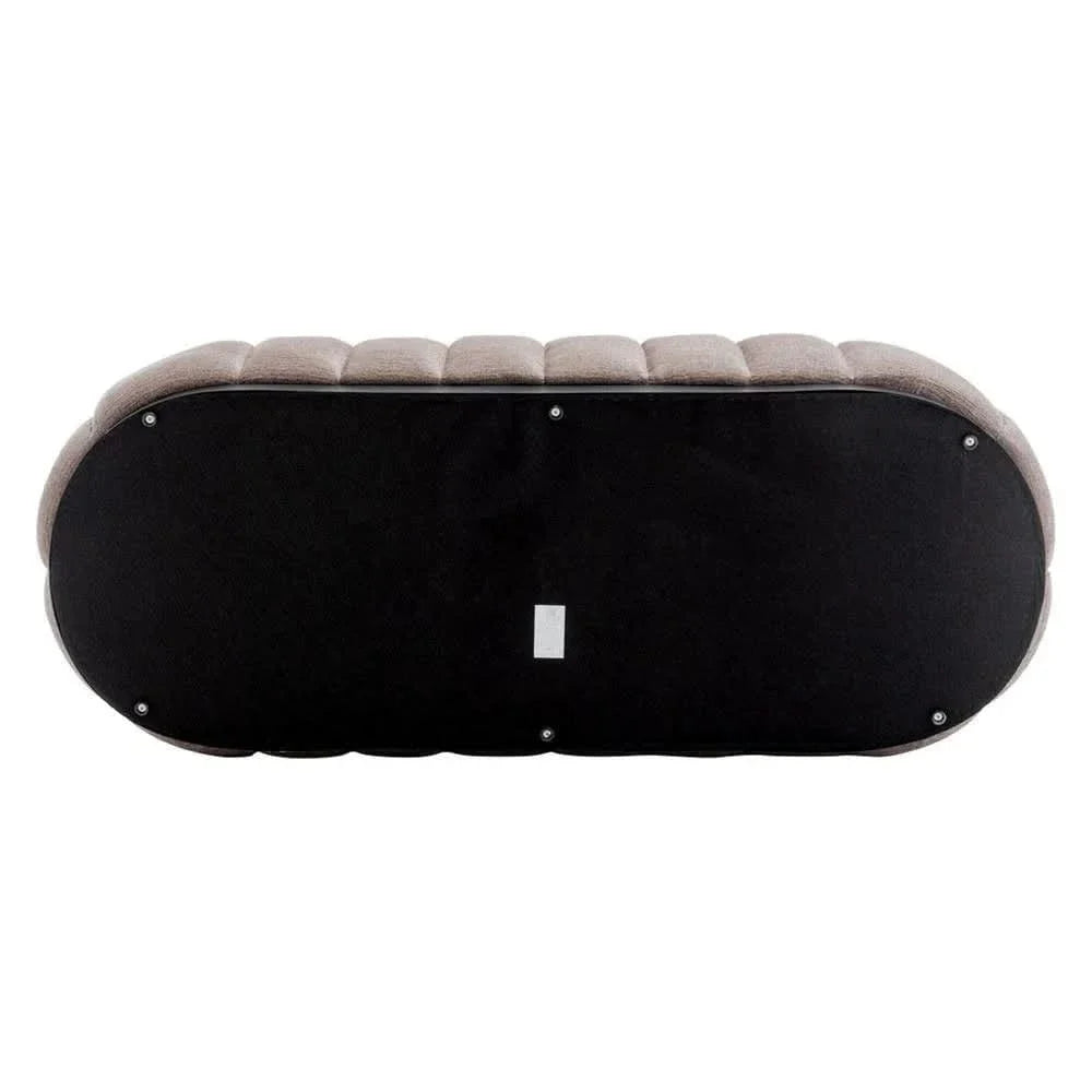 Madeley 2.5-Seater Chenille Sofa in Mink - Chocolate Wood