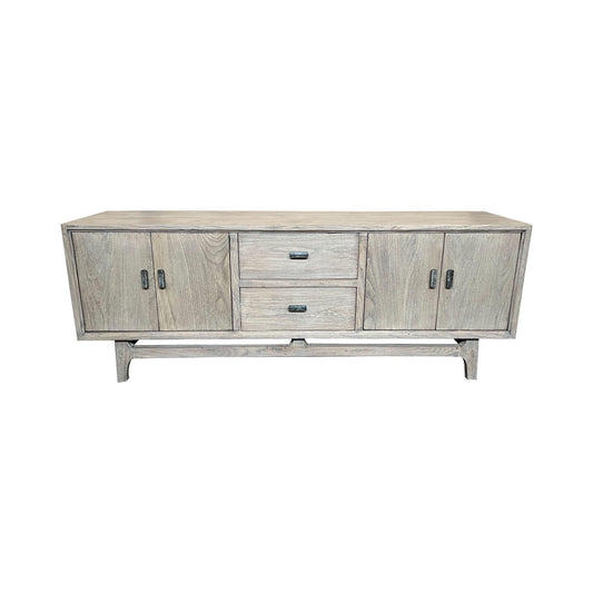 NEVANA RECYCLED ELM TIMBER TELEVISION UNIT 4 DOORS 2 DRAWERS NATURAL 160CM (Copy) - MyChocolateWood