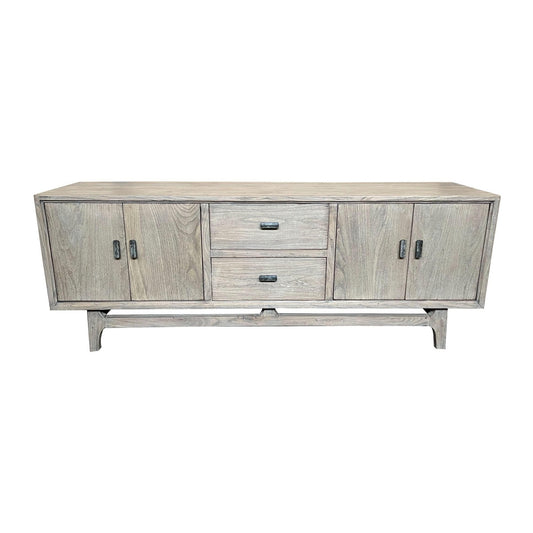 NEVANA RECYCLED ELM TIMBER TELEVISION UNIT 4 DOORS 2 DRAWERS NATURAL 160CM (Copy)