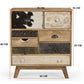 DAKARAI HAND MADE SOLID TIMBER COWHIDE 8 DRAWER CHEST OF DRAWERS/CABINET - MyChocolateWood