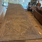 HARLOW PARQUET RECLAIMED ELM DOUBLE EXTENSION DINING TABLE WITH PEDESTAL BASE 210/260/310CM NATURAL ELM - MyChocolateWood
