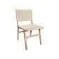 SET OF 2 KESWICK DINING CHAIRS - NATURAL BEECHWOOD & WOVEN ROPE - MyChocolateWood
