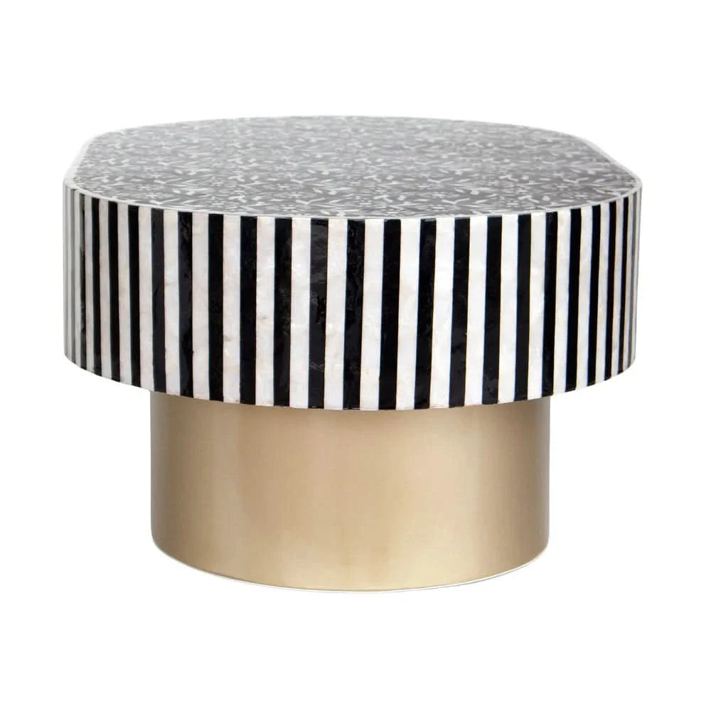 OPHELIA MOTHER OF PEARL HAND INLAY COFFEE TABLE - MyChocolateWood