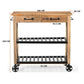 MEDGAR  RECYCLED BUTLERS TROLLEY ON WHEELS - MyChocolateWood