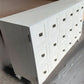 CHIKO VINTAGE STYLE 2-DOOR 3-DRAWER SIDEBOARD/BUFFET WHITE - MyChocolateWood