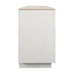 HAMPSHIRE TRAVERTINE /WHITE OAK 4-DOOR BUFFET/SIDEBOARD - MyChocolateWood
