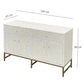 BEATRICE  MOTHER OF PEARL HAND INLAY 4-DOOR 2 DRAWER SIDEBOARD/BUFFET - MyChocolateWood