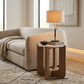 Nadia Mango Hardwood & Marble Lamp Table / Side Table