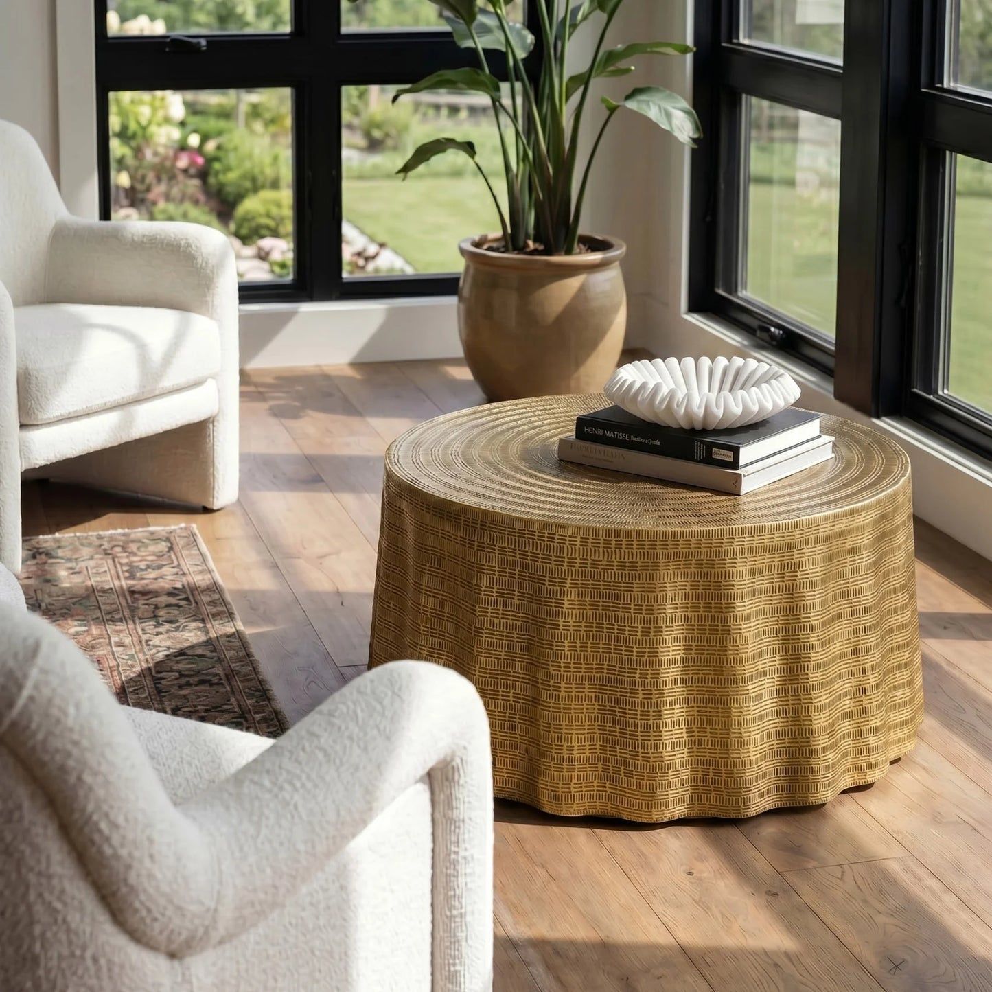 Harbour  Woven-Look Round Coffee Table