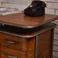 ARTURO SOLID FRUITWOOD/STEEL HOME OFFICE DESK WRITING DESK ART DECO STYLE - MyChocolateWood