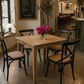 TARA 4-SEATER SQUARE DINING TABLE IN SOLID OAK WITH A NATURAL FINISH 90CM - MyChocolateWood