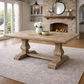 ROSELL RECYCLED ELM DINING TABLE PARQUETRY TOP 250CM - MyChocolateWood