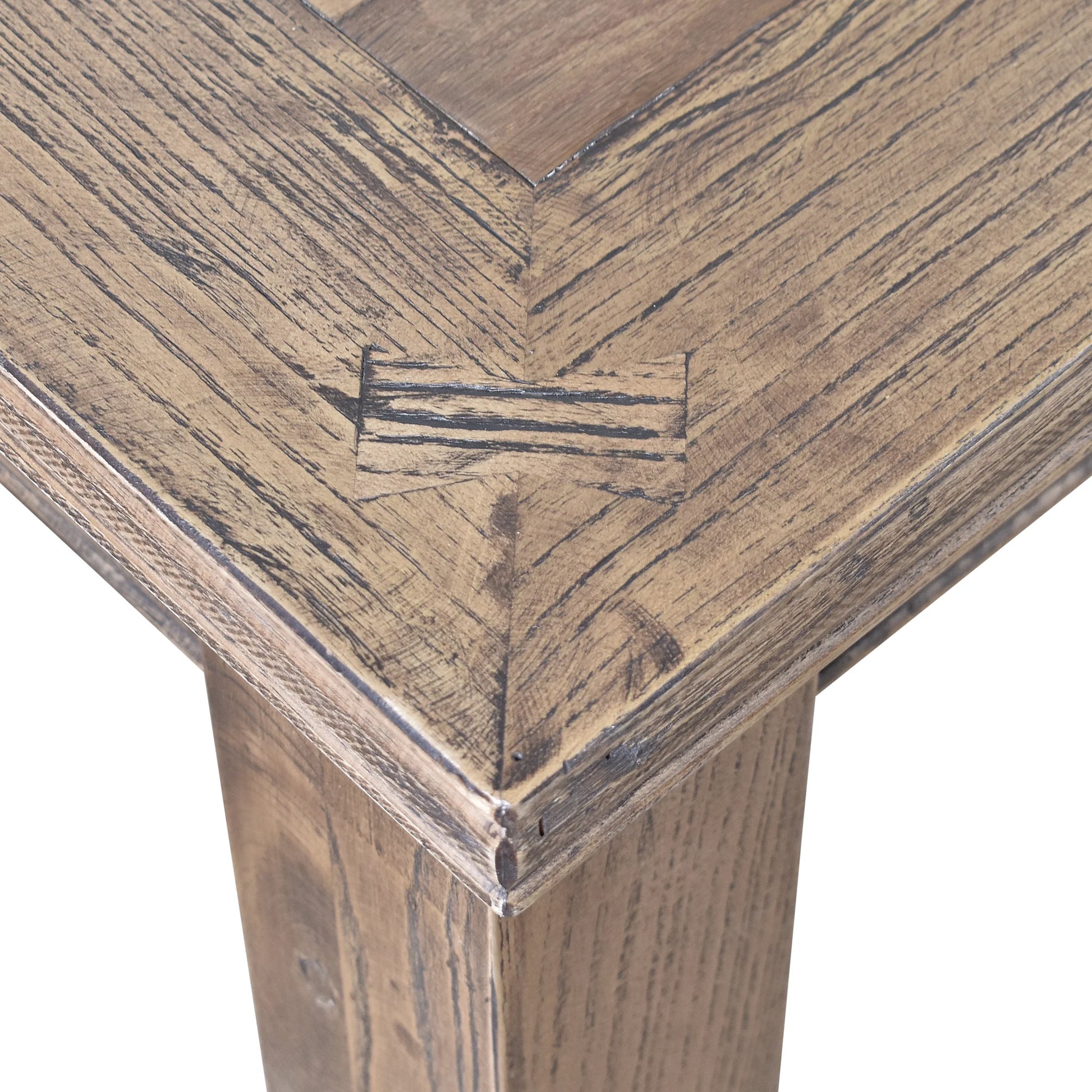 VAILLANT CURVED LEG ELM DOUBLE EXTENSION DINING TABLE W210/260/310 - MyChocolateWood