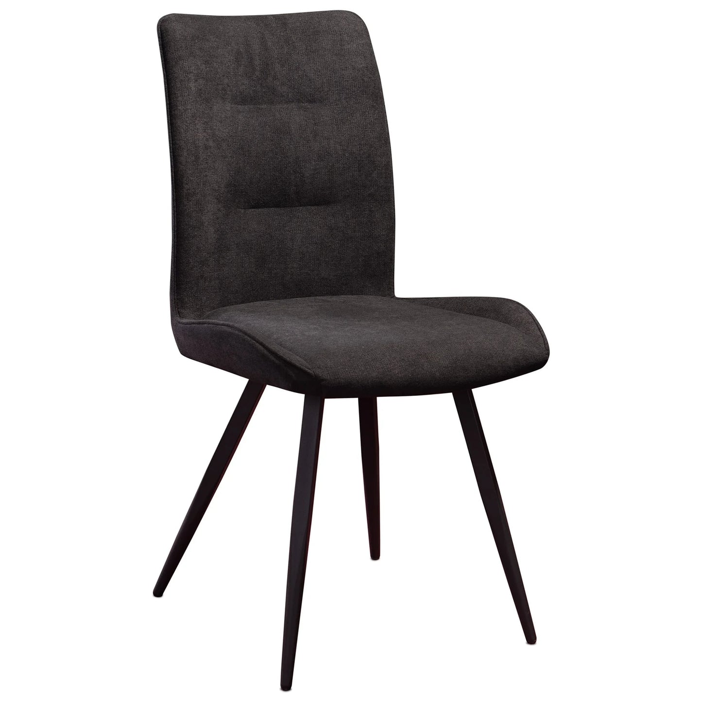 BARI FABRIC & METAL DINING CHAIR - MIDNIGHT