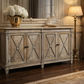 PROVENZ RECYCLED ELM RUSTIC 4-DOOR BUFFET SIDEBOARD 165CM - MyChocolateWood