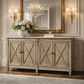 PROVENZ RECYCLED ELM RUSTIC 4-DOOR BUFFET SIDEBOARD 165CM - MyChocolateWood