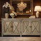 PROVENZ RECYCLED ELM RUSTIC 4-DOOR BUFFET SIDEBOARD 165CM - MyChocolateWood