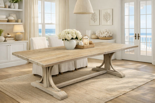 PROVENZ RECYCLED ELM RUSTIC DINING TABLE 200CM - MyChocolateWood