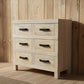 FAIRMONT RECLAIMED ELM TIMBER 6 DRAWER CHEST OF DRAWERS RUSTIC