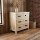 FAIRMONT RECLAIMED ELM TIMBER 6 DRAWER CHEST OF DRAWERS RUSTIC