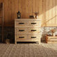 FAIRMONT RECLAIMED ELM TIMBER 6 DRAWER CHEST OF DRAWERS RUSTIC