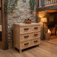 FAIRMONT RECLAIMED ELM TIMBER 6 DRAWER CHEST OF DRAWERS RUSTIC