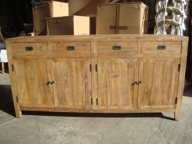 LORAN RECYCLED ELM RUSTIC BUFFET - NATURAL - MyChocolateWood