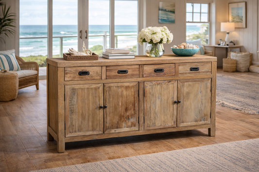 LORAN RECYCLED ELM RUSTIC BUFFET - NATURAL - MyChocolateWood