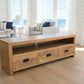 TARA SOLID OAK 3 DRAWERS TV/ENTERTAINMNET UNIT - MyChocolateWood