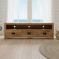 TARA SOLID OAK 3 DRAWERS TV/ENTERTAINMNET UNIT - MyChocolateWood