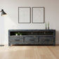 FAIRMONT RECYCLED ELM TV UNIT BLACKWASH - 2 SIZES - MyChocolateWood