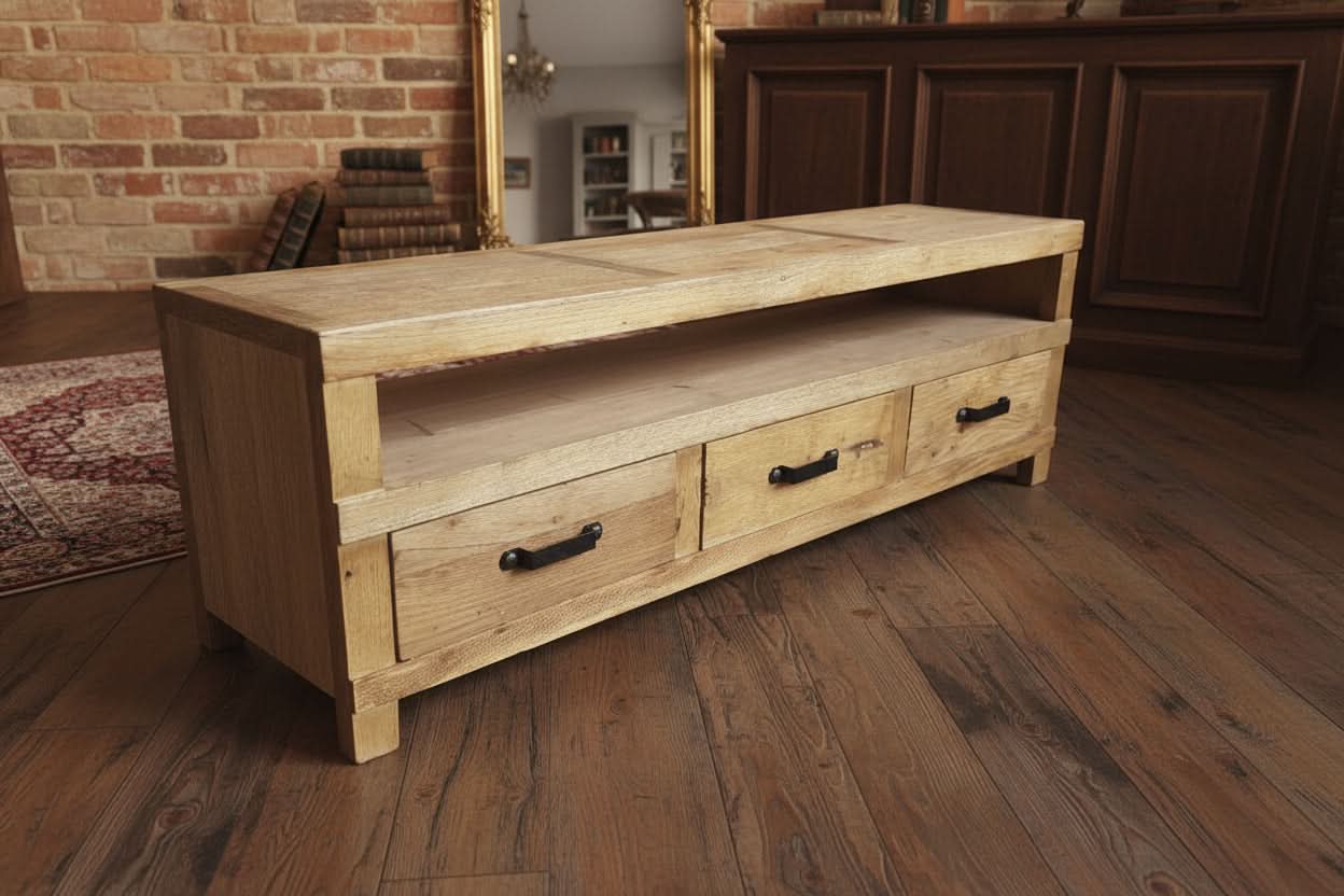 FAIRMONT RECYCLED ELM TV UNIT - 2 SIZES - MyChocolateWood