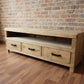 FAIRMONT RECYCLED ELM TV UNIT - 2 SIZES - MyChocolateWood