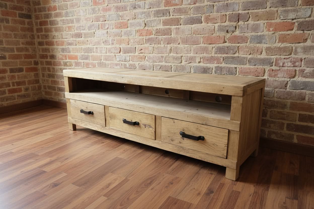 FAIRMONT RECYCLED ELM TV UNIT - 2 SIZES - MyChocolateWood