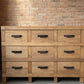 FAIRMONT 9-DRAWER SIDEBOARD BUFFET W/ IRON HANDLES IN RECYCLED ELM - MyChocolateWood