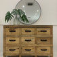 FAIRMONT 9-DRAWER SIDEBOARD BUFFET W/ IRON HANDLES IN RECYCLED ELM - MyChocolateWood