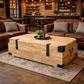 FAIRMONT RECYCLED ELM TRUNK/COFFEE TABLE 160CM IN NATURAL - MyChocolateWood